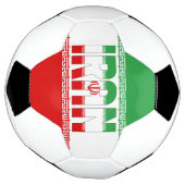 Iran-Flagge Patriotischer Fußball-Ball Fußball (Gedreht)