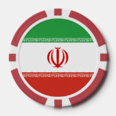Iran-Flagge Pokerchips (Vorderseite)