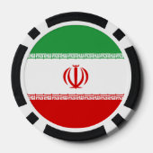 Iran-Flagge Pokerchips (Rückseite)