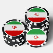 Iran-Flagge Pokerchips (Stapel)