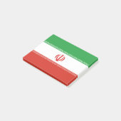 Iran-Flagge Post-it Klebezettel (angewinkelt)