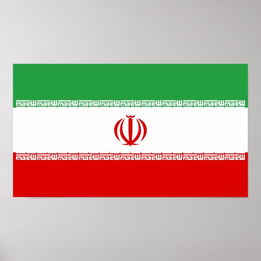 Iran-Flagge Poster (Vorne)