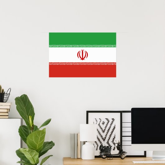 Iran-Flagge Poster (Heimbüro)