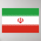 Iran-Flagge Poster (Vorne)
