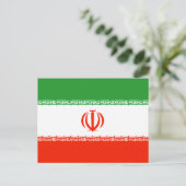 Iran-Flagge Postkarte (Stehend Vorderseite)