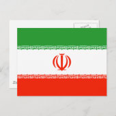 Iran-Flagge Postkarte (Vorne/Hinten)
