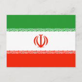 Iran-Flagge Postkarte (Vorderseite)