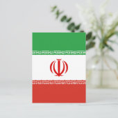 Iran-Flagge Postkarte (Stehend Vorderseite)
