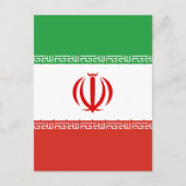 Iran-Flagge Postkarte (Vorderseite)