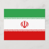 Iran-Flagge Postkarte (Vorderseite)
