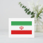 Iran-Flagge Postkarte (Stehend Vorderseite)