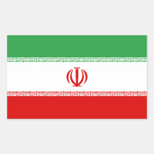 Iran-Flagge Rechteckiger Aufkleber