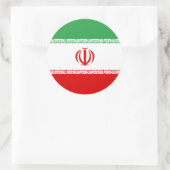 Iran-Flagge Runder Aufkleber (Tasche)