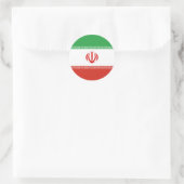 Iran-Flagge Runder Aufkleber (Tasche)