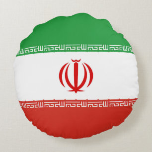 Iran-Flagge Rundes Kissen