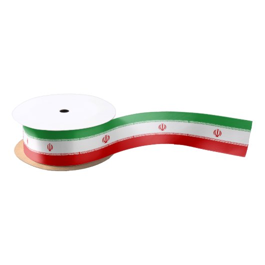 Iran-Flagge Satinband (Spule)