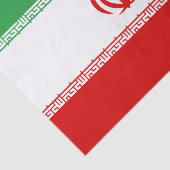 Iran-Flagge Seidenpapier (Ausschnitt)