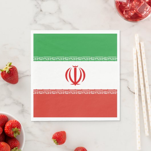 Iran-Flagge Serviette (Beispiel)