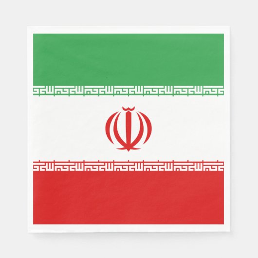 Iran-Flagge Serviette (Vorderseite)