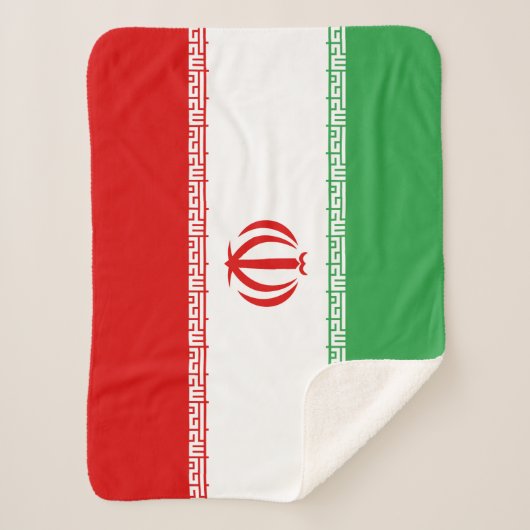 Iran-Flagge Sherpadecke (Vorderseite)