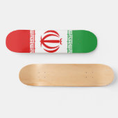 Iran-Flagge Skateboard (Horizontal)