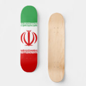 Iran-Flagge Skateboard (Vorderseite)