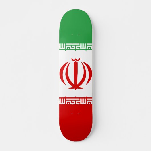 Iran-Flagge Skateboard (Vorne)