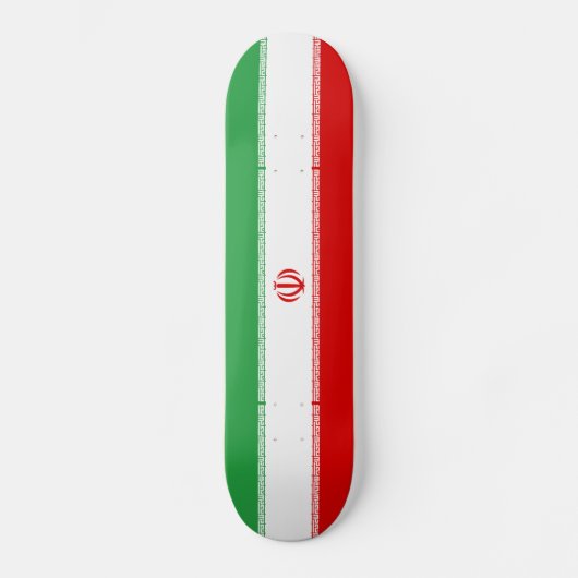 Iran-Flagge Skateboard (Vorderseite)