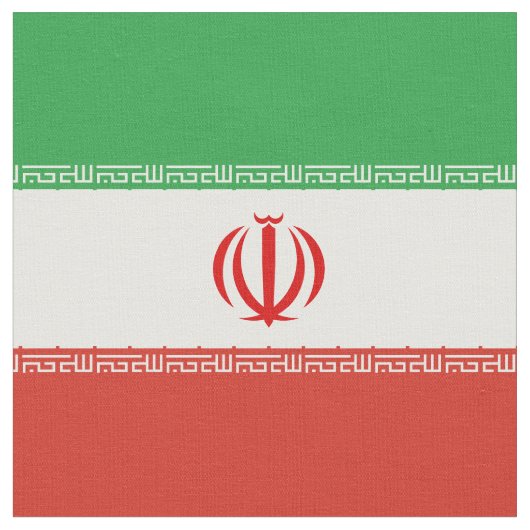 Iran-Flagge Stoff (Nahaufnahme)
