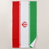 Iran-Flagge Strandtuch (Vorderseite)