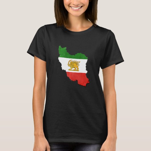 Iran-Flagge T-Shirt (Vorderseite)