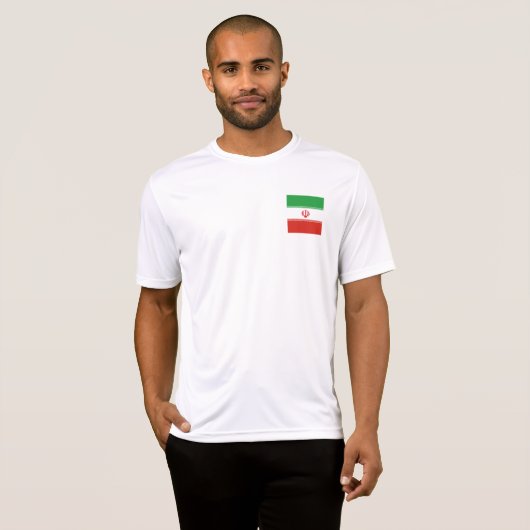 Iran-Flagge T-Shirt (Vorne ganz)