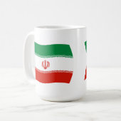 Iran Flagge Tasse (Vorderseite Links)