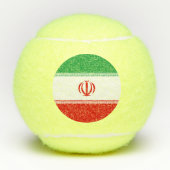 Iran-Flagge Tennisbälle (Vorderseite)