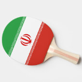 Iran-Flagge Tischtennis Schläger (Seitenansicht)