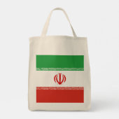 Iran-Flagge Tragetasche (Rückseite)