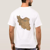 Iran-Flagge und -T - Shirt (Rückseite)