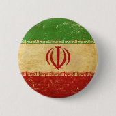 Iran-Flagge Vintage-Design-Button Button (Vorderseite)