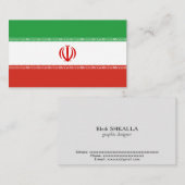 Iran-Flagge Visitenkarte (Vorne/Hinten)