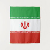 Iran-Flagge Wandteppich (Vorderseite)