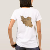 Iran-Flagge x Karte T - Shirt (Rückseite)