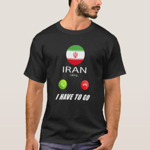 Iran-Flaggen-Souvenir Iran Ruft Ruft T-Shirt