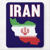 Iran-Flaggenplan für den Iran Mousepad (Vorne)