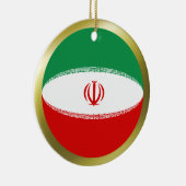 Iran-Flaggenverzierung Keramik Ornament (Rechts)