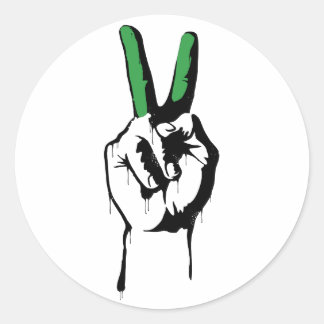 Iran-Friedenskleber Runder Aufkleber