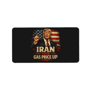 Iran hebt euren Gaspreis Adressaufkleber