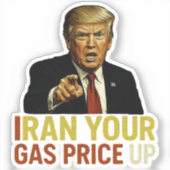 Iran hebt euren Gaspreis Aufkleber (Vorderseite)