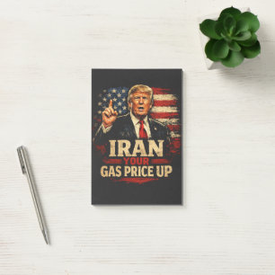 Iran Ihren Gaspreis rauf Post-it Klebezettel