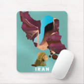 Iran illustriertes Reiseplakat Mousepad (Mit Mouse)