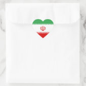 Iran/Iran/Iran/Iranische Herzerfällt Herz-Aufkleber (Tasche)